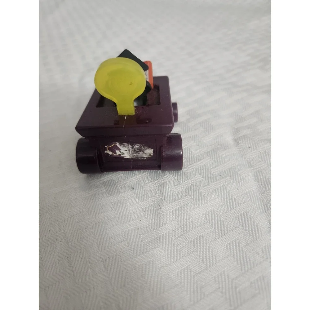 Vintage 1990 McDonalds Happy Meal Toy Purple Scholar Graduate Reading Book Cart